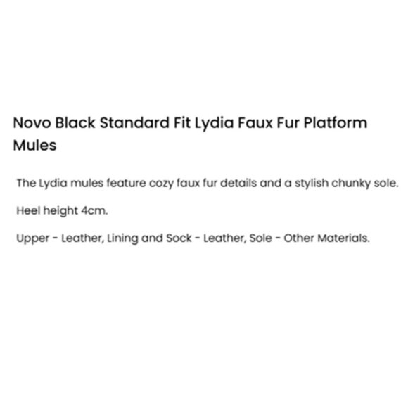 NWT-Designer Inspired Black Suede Fur Lined Platform Mules - 40/9 - Picture 8 of 8